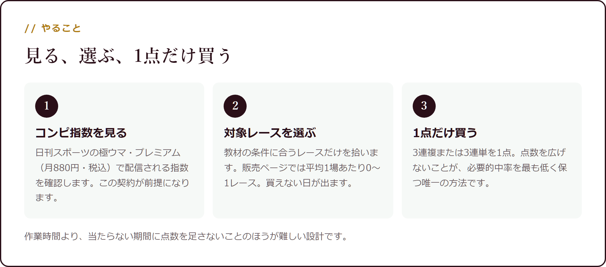 購入までの3ステップ